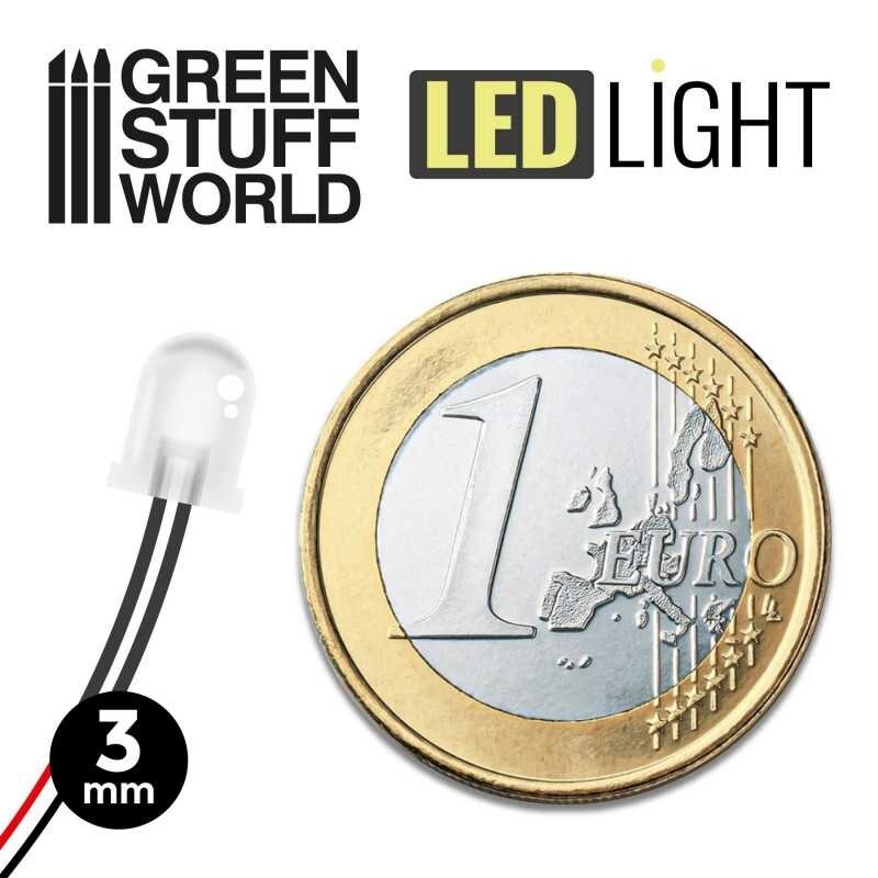 Red LED Lights - 3mm - Scenery Miniature lighting train infinity