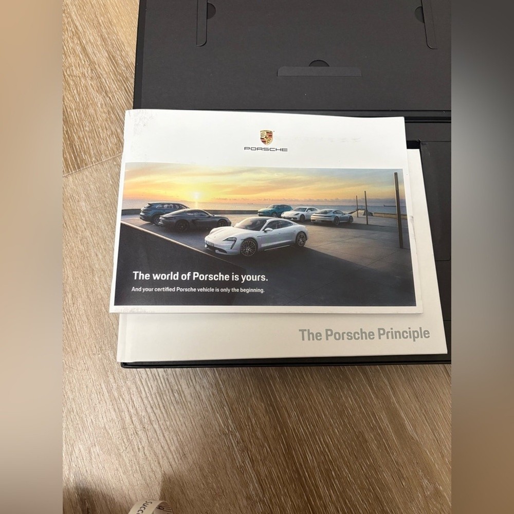 Porsche CPO Presentation Box OEM Documents Booklet