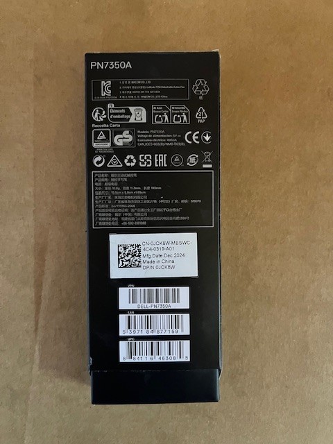 Dell PN7350A Premium Active Pen Stylus - Black