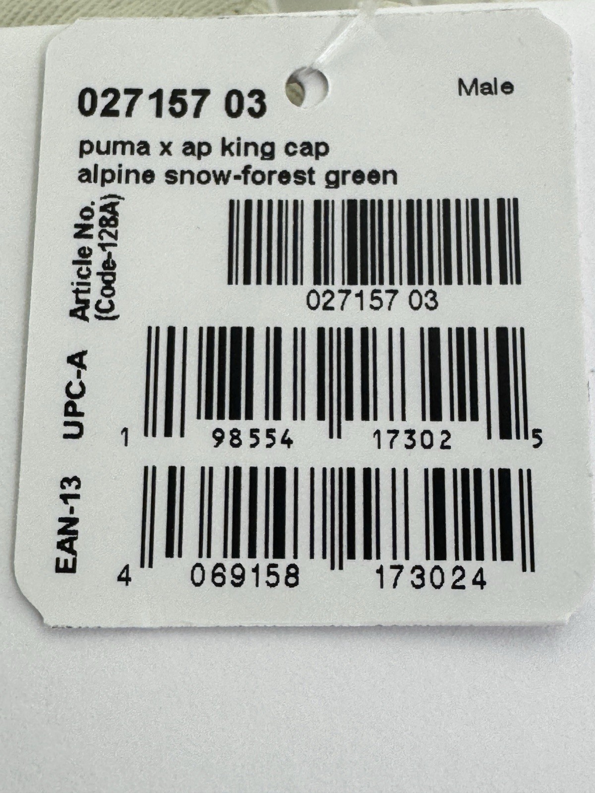 2026 PUMA X AP ARNOLD PALMER King Dad Cap Adjustable Golf Hat Forest Green