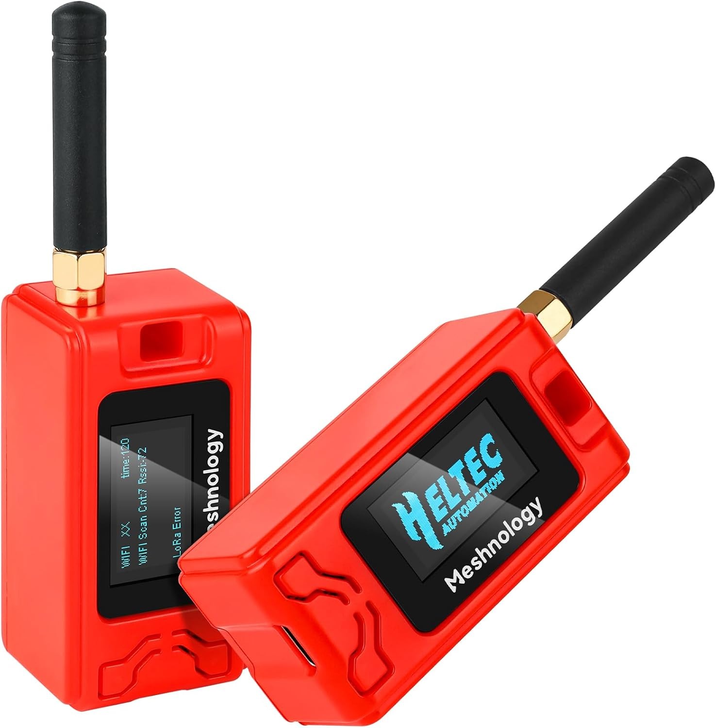 2Sets HelTec Meshtastic LoRa ESP32 V3 SX1262 Board+915MHz Antenna + Battery+Case