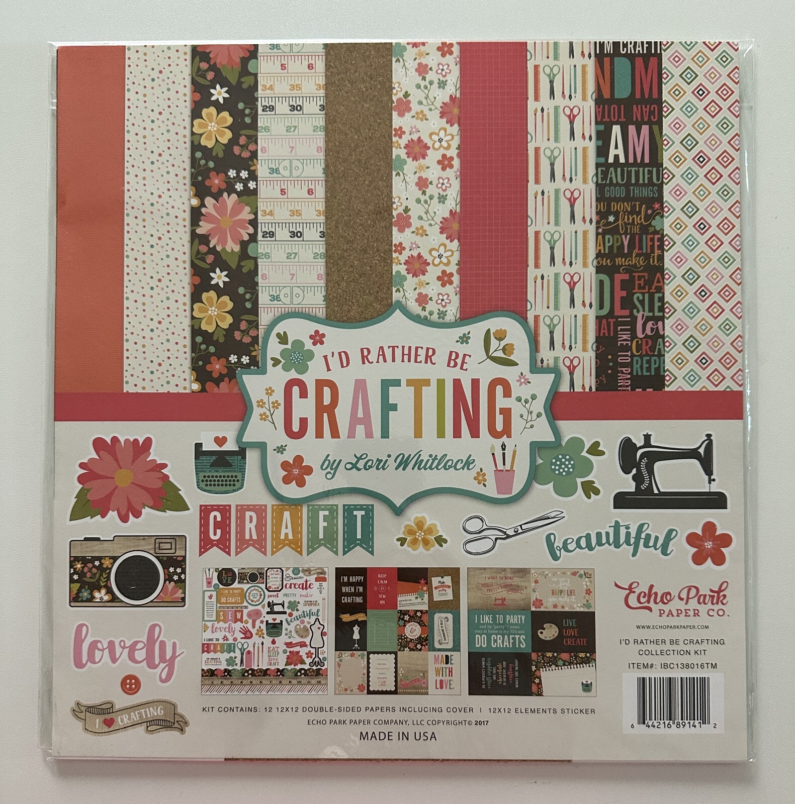 Echo Park 12 x 12 Paper Pack Multiple Variations Available-You Choose