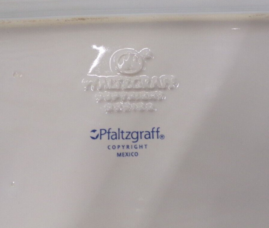 Pfaltzgraff Winterberry Basket Weave Rectangle Serving Tray ~ EUC