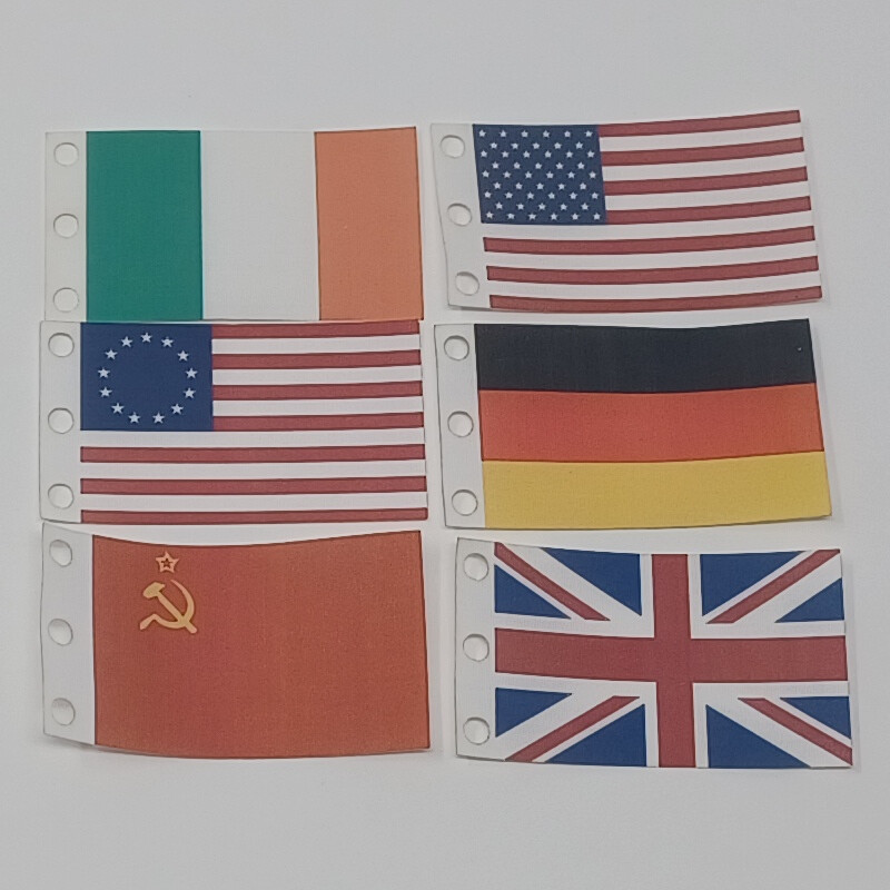 CapeMadness Printed Rectangular Flags for LEGO Bar (10-Packs)