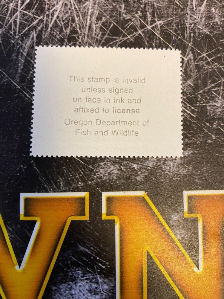 1987 Oregon State Duck Stamp,