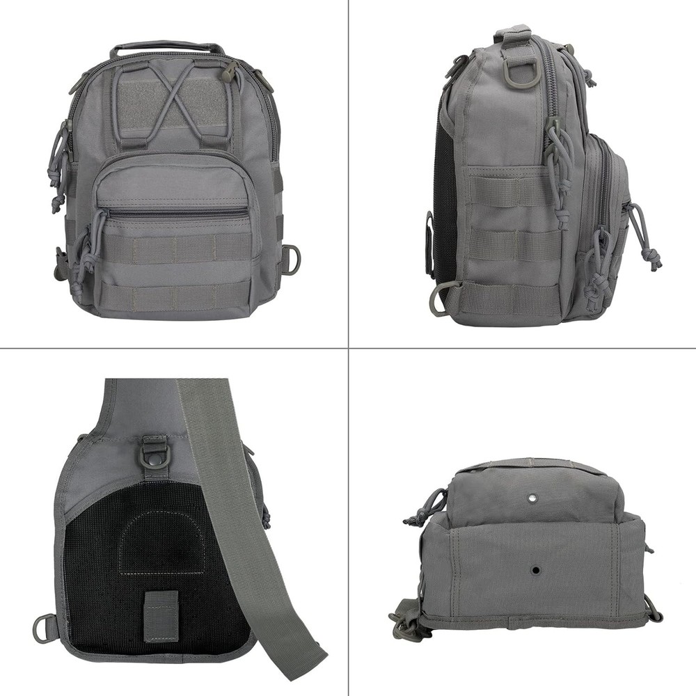 MOLLE-Compatible Tactical Satchel - Compact Waterproof Design for Essentials