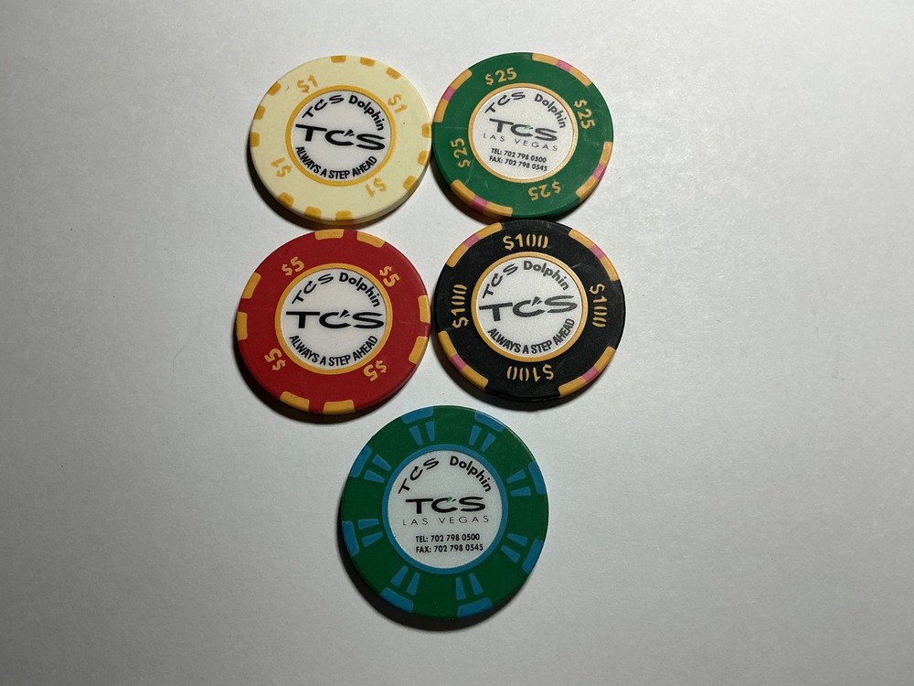 Five TCS Sample chips