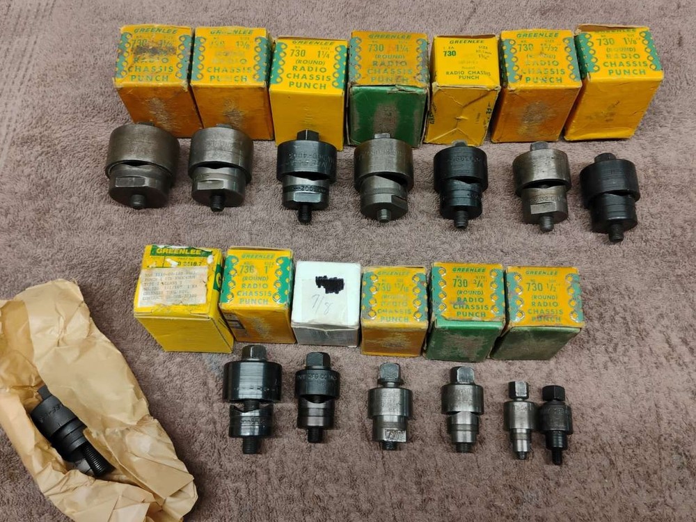 Greenlee radio chassis punches