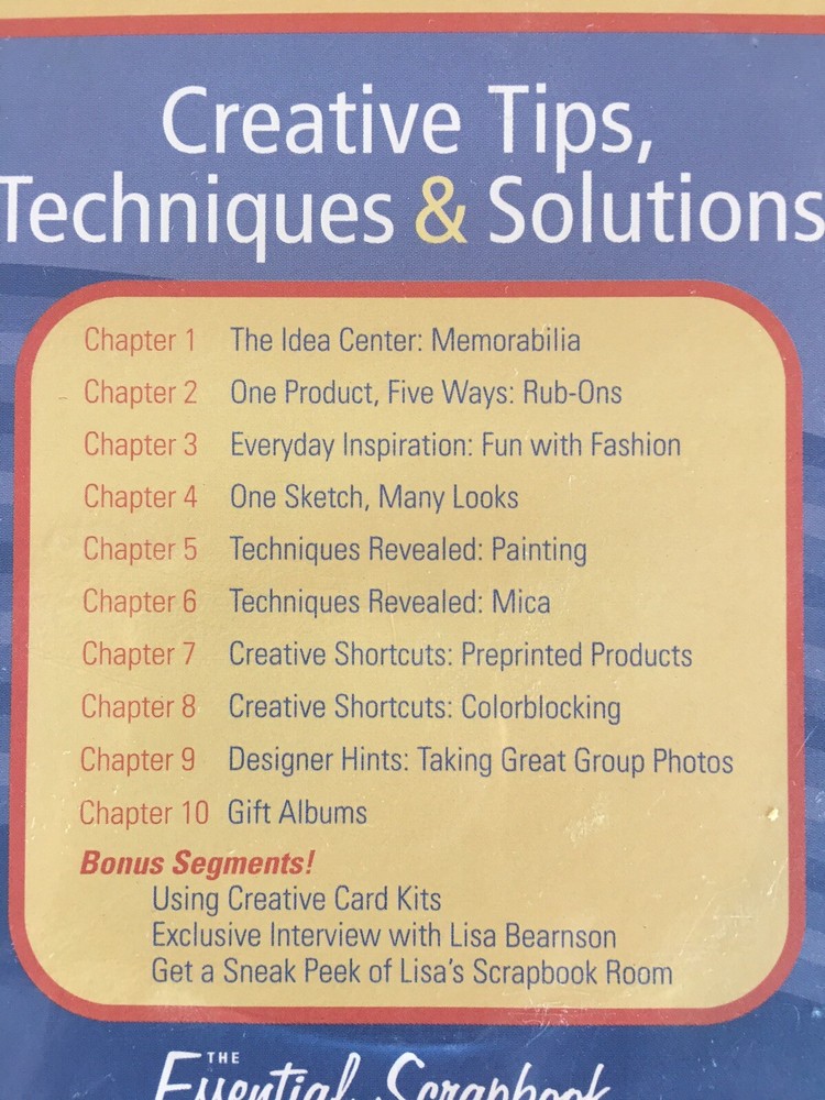 Creating Keepsakes “Creative Tips, Techniques & Solutions” (DVD 2006) Primedia