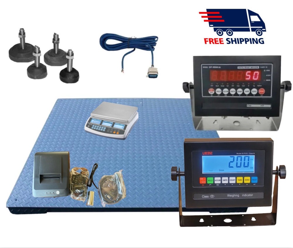 NTEP Certified - Floor scale with Counting Scale and Printer