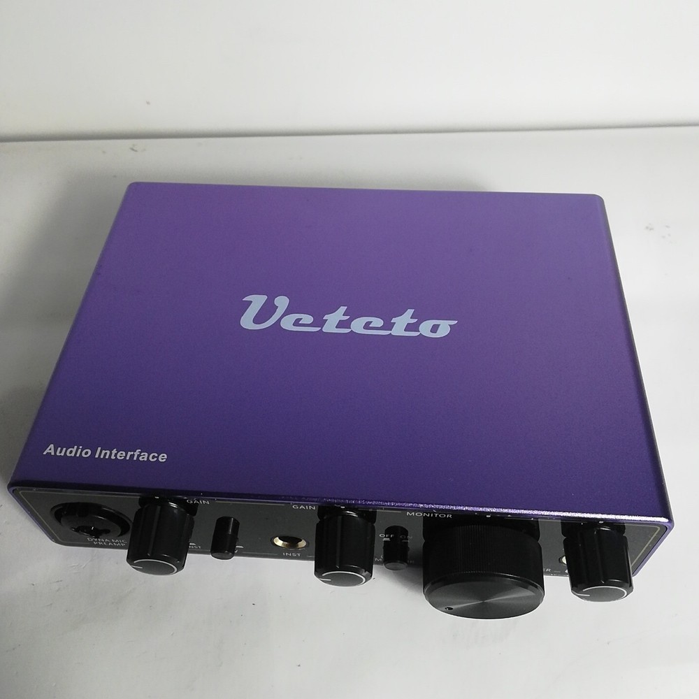 2i2 USB Audio Interface Universal Audio Interface PC MAC/Music/Computer NO CABLE