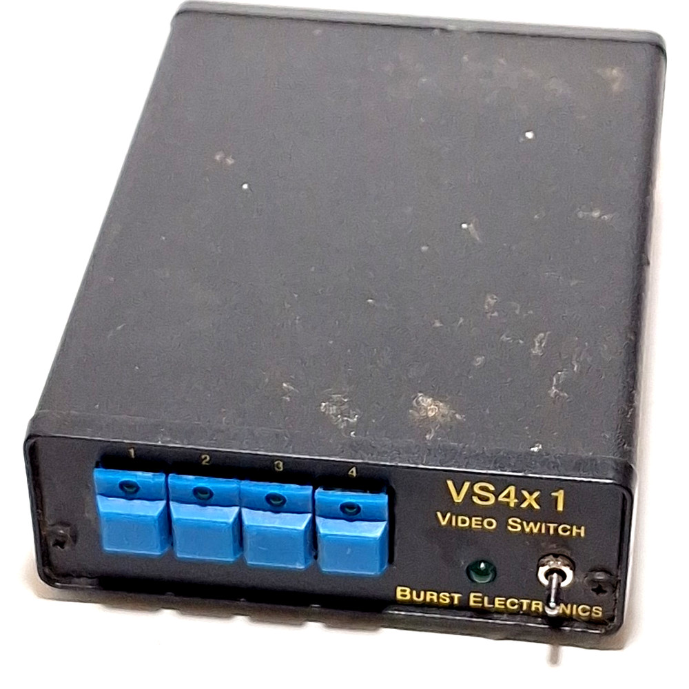 Video Switch Burst Electronics 4 Inputs VS4X 1 (Missing Power Cord)