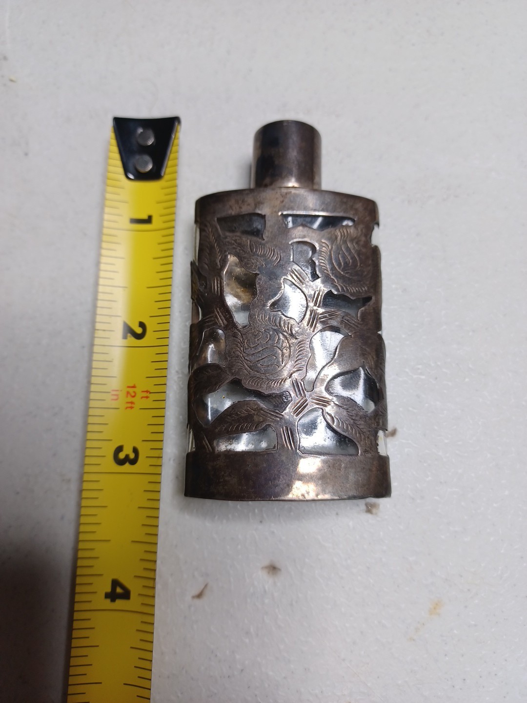 Mexician Sterling Silver Perfume Bottle