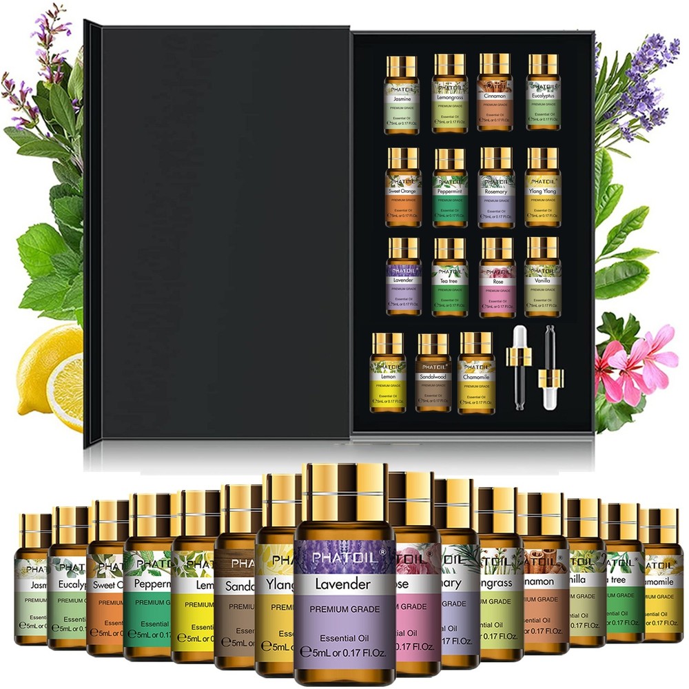 15PCS Essential Oils Gift Set 5ML- Pure Premium Quality Essential Oils Diffusers
