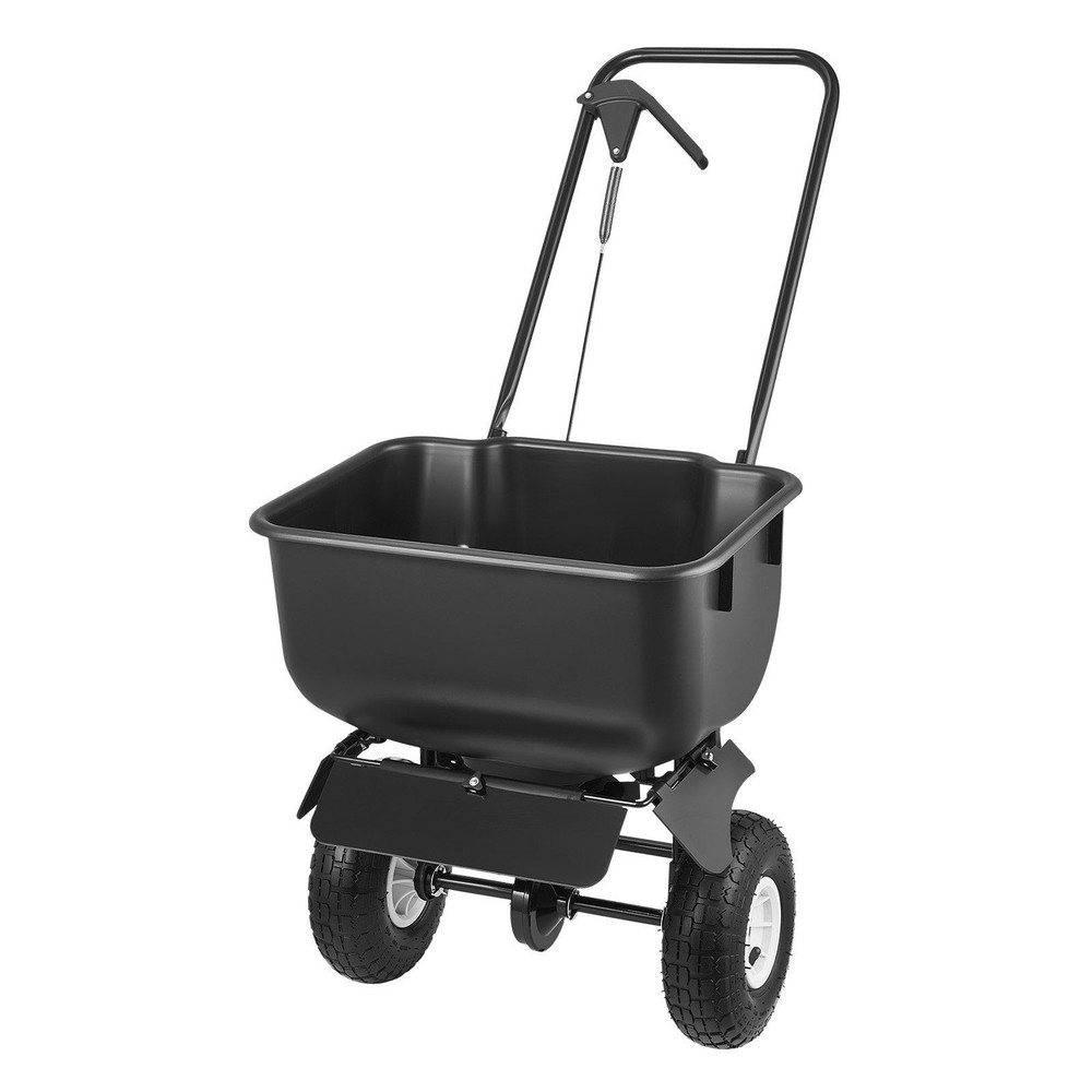 Powder-Coated Lawn Spreader: 12ft Width, 80lb Capacity, UV/Rust Resistant