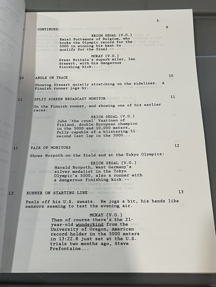 "Without Limits" 1996 ROBERT TOWNE & KENNETH MOORE Screenplay Vintage Script