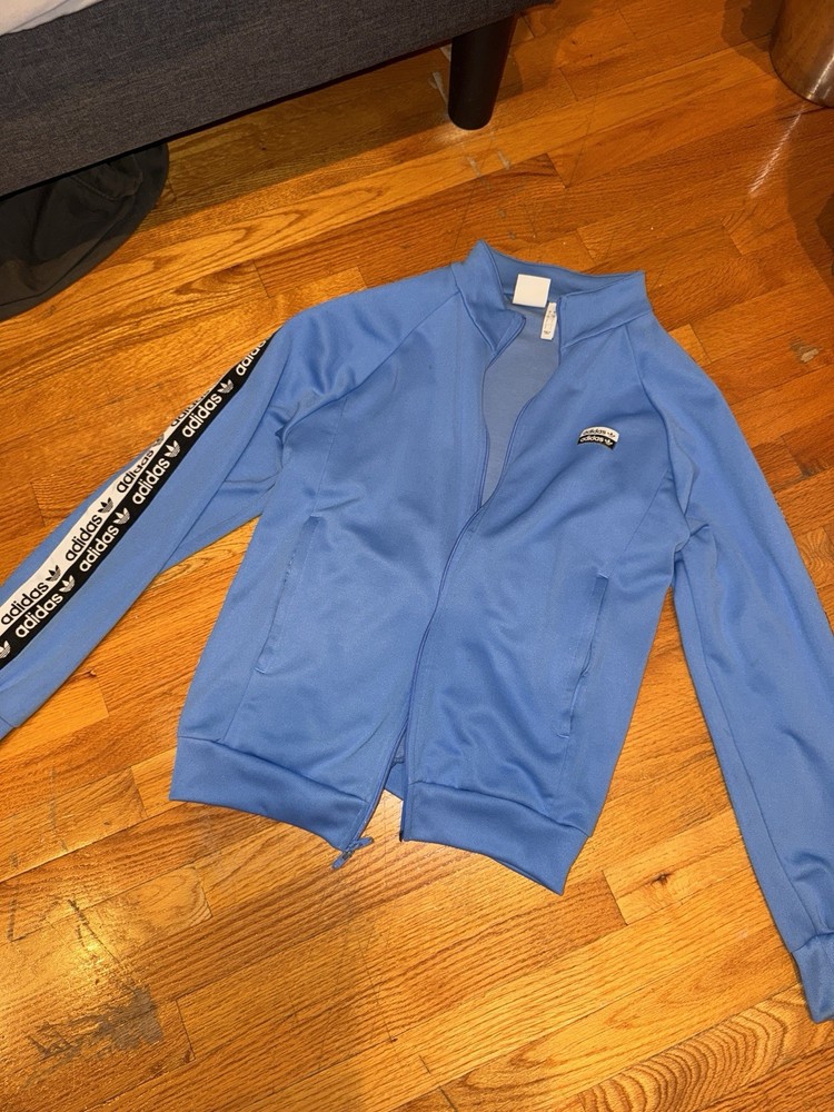 Mens Adidas Blue Track Jacket Size Large