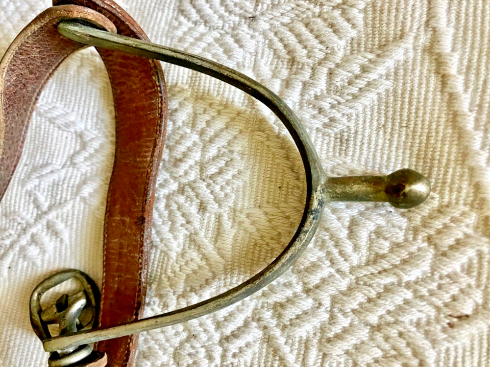 Antique Humane Spurs, Metal, Nub Type