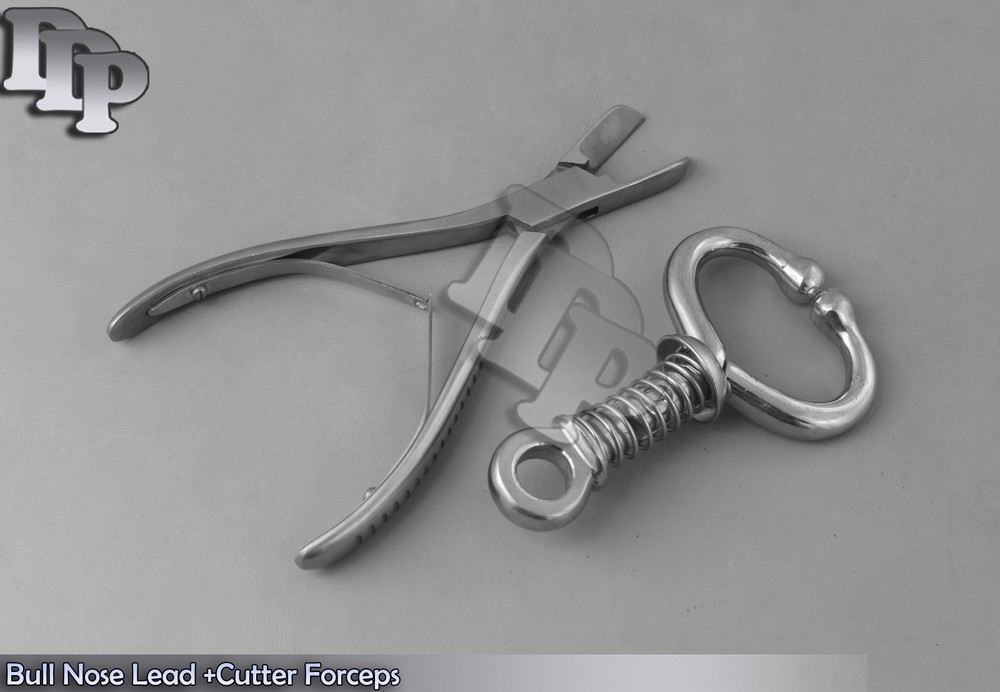 Bull Nose Lead +Cutter Forceps 6" Veterinary Instruments