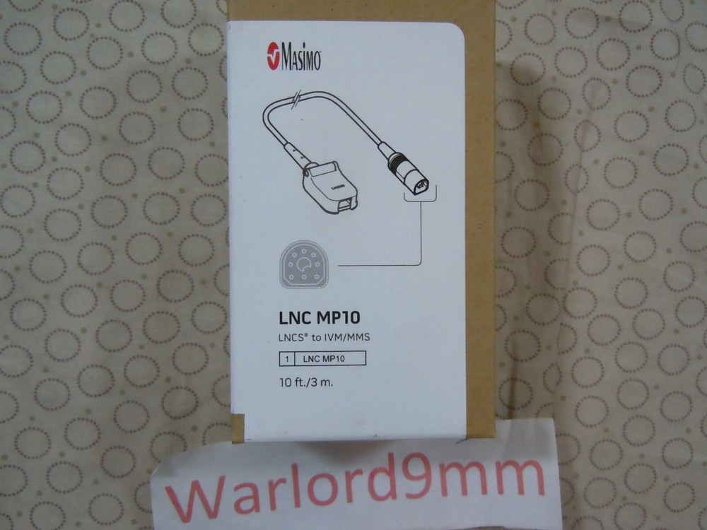 NEW MASIMO LNC MP10  SPO2 TRUNK CABLE REF. 2281.