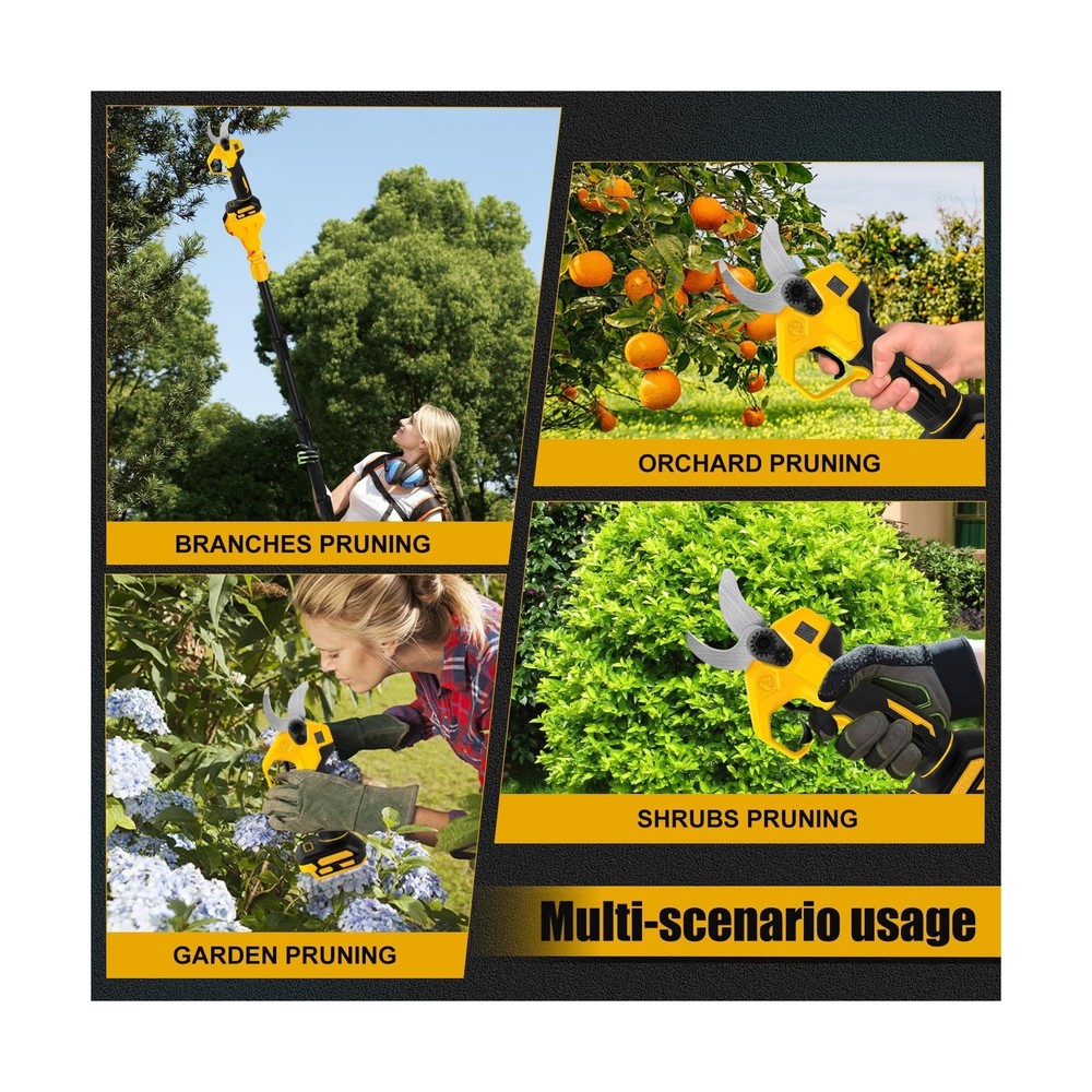Cordless Pruning Shears Compatible with Dewalt 20V, Electric Pruning Shears w...