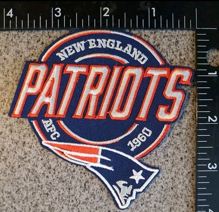 NEW ENGLAND PATRIOTS EMBROIDERED IRON ON PATCH