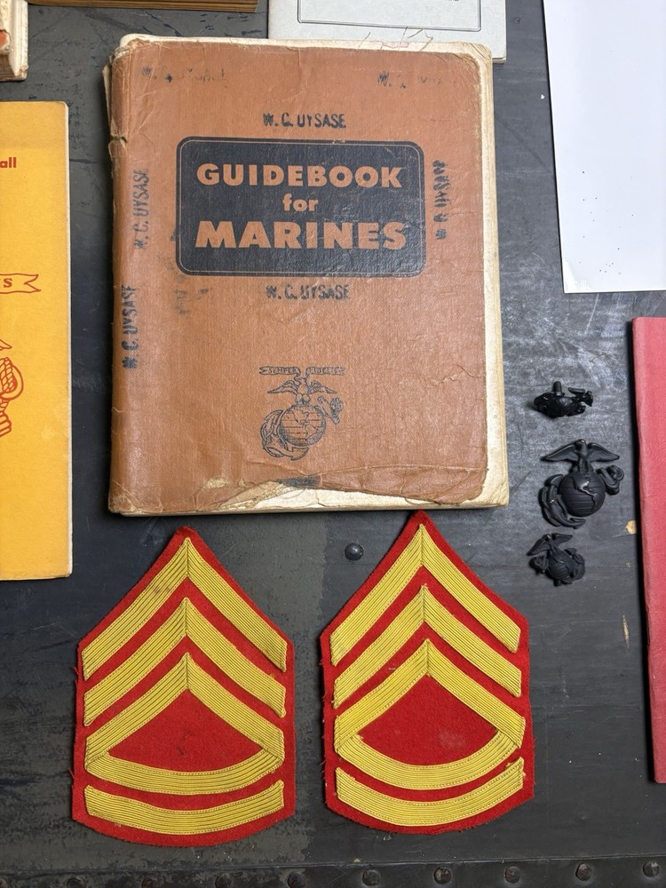 Named USMC Marine Corps League Commandant Lot Uysase 1949 Guidebook + Docs