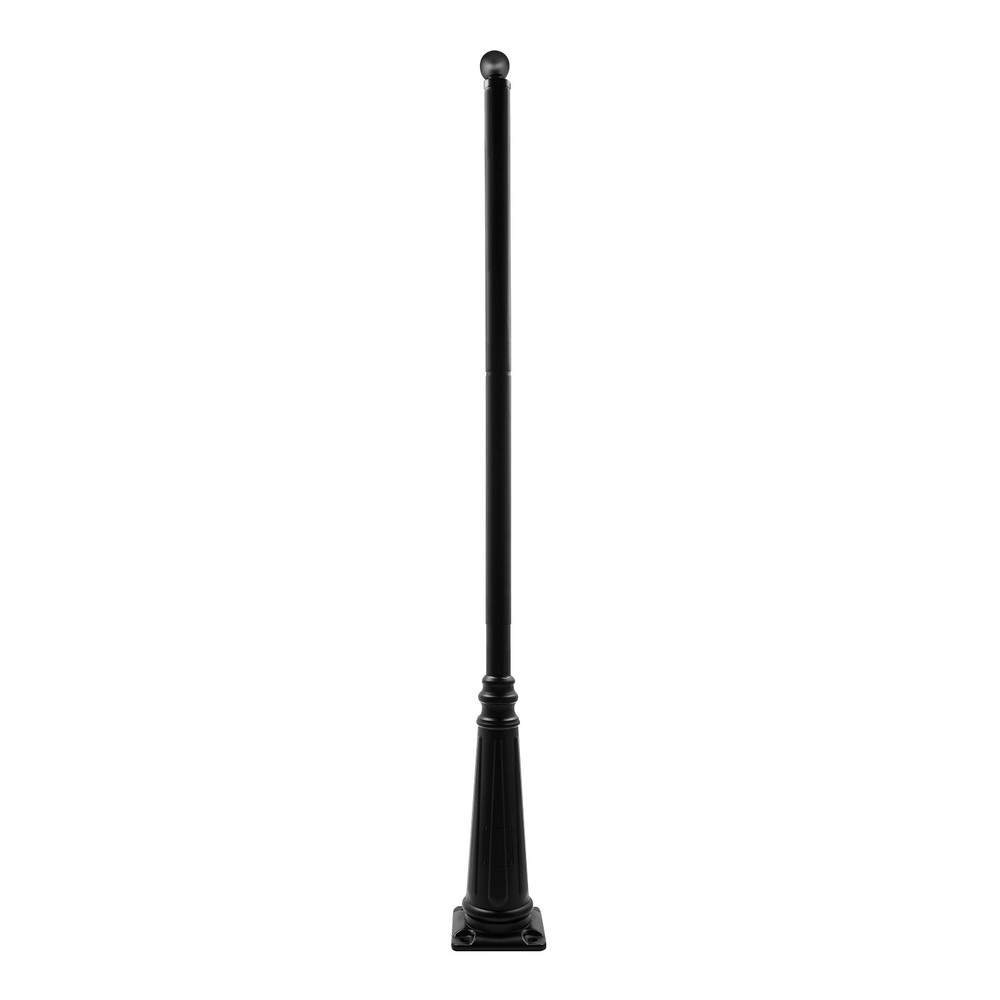3.8 Meters Outdoor Split-type Light Post With Sturdy Ground Cage For Sidewalks