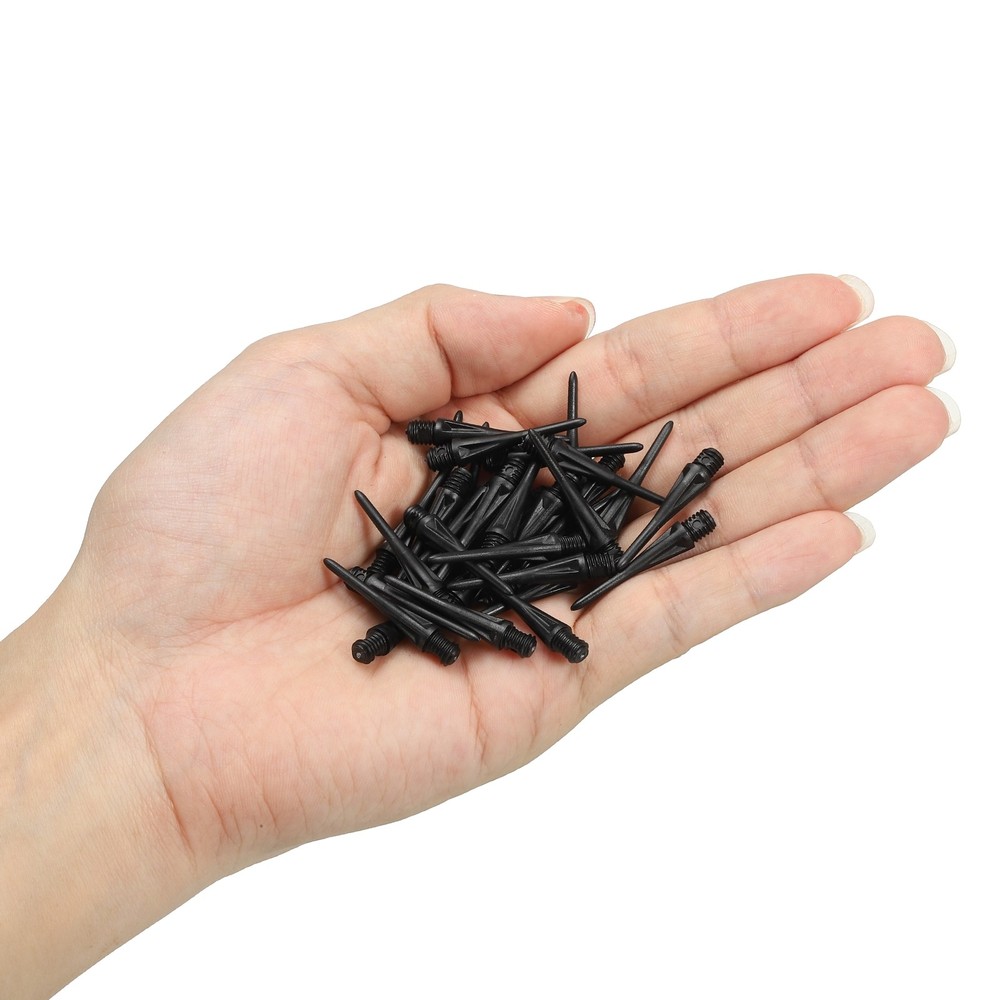Plastic Dart Tips, 120 Pack 2BA Thread Soft Dart Tips Plastic Tip, Black