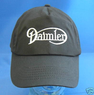 DAIMLER CAP BLACK WITH SILVER LOGO CAP9