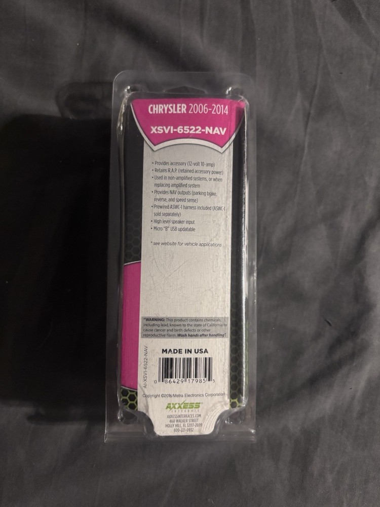 Metra XSVI-5520-NAV XSVI-NAV Interface