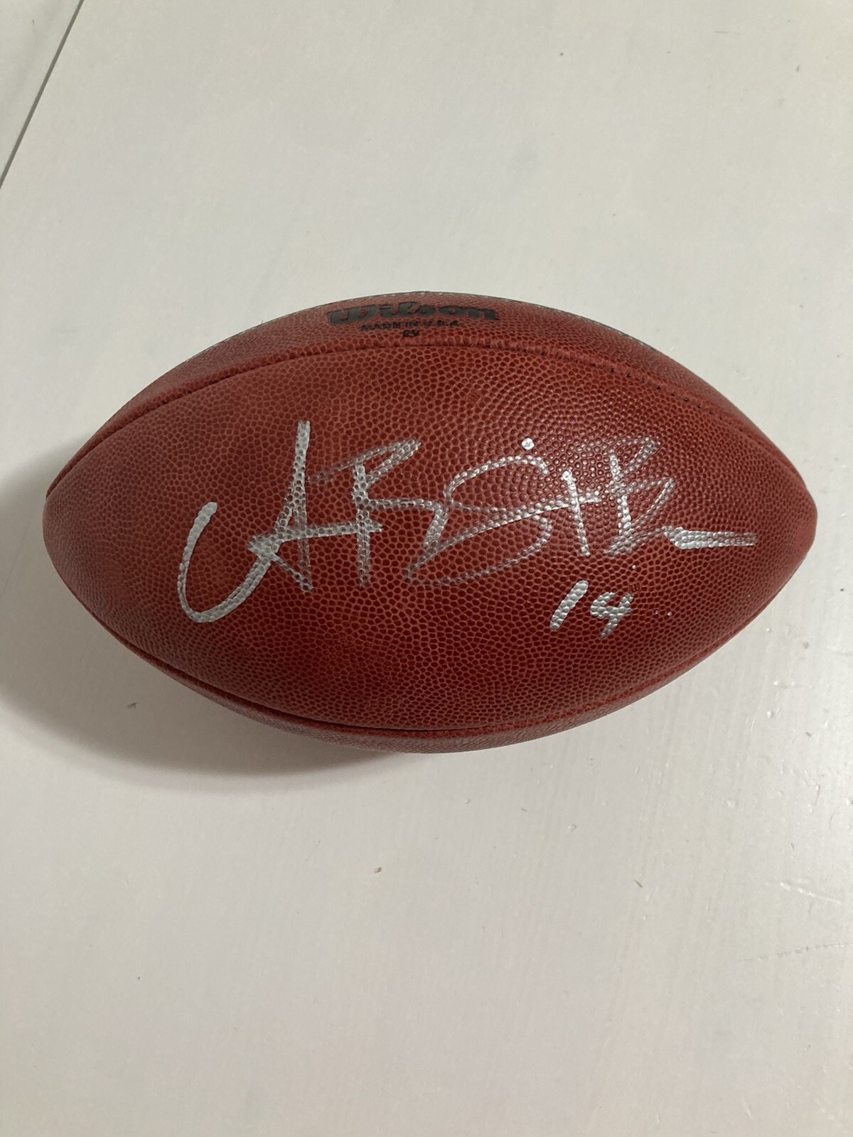 2022 Detroit Lions NFL Football #265 Signed Amon-Ra St. Brown