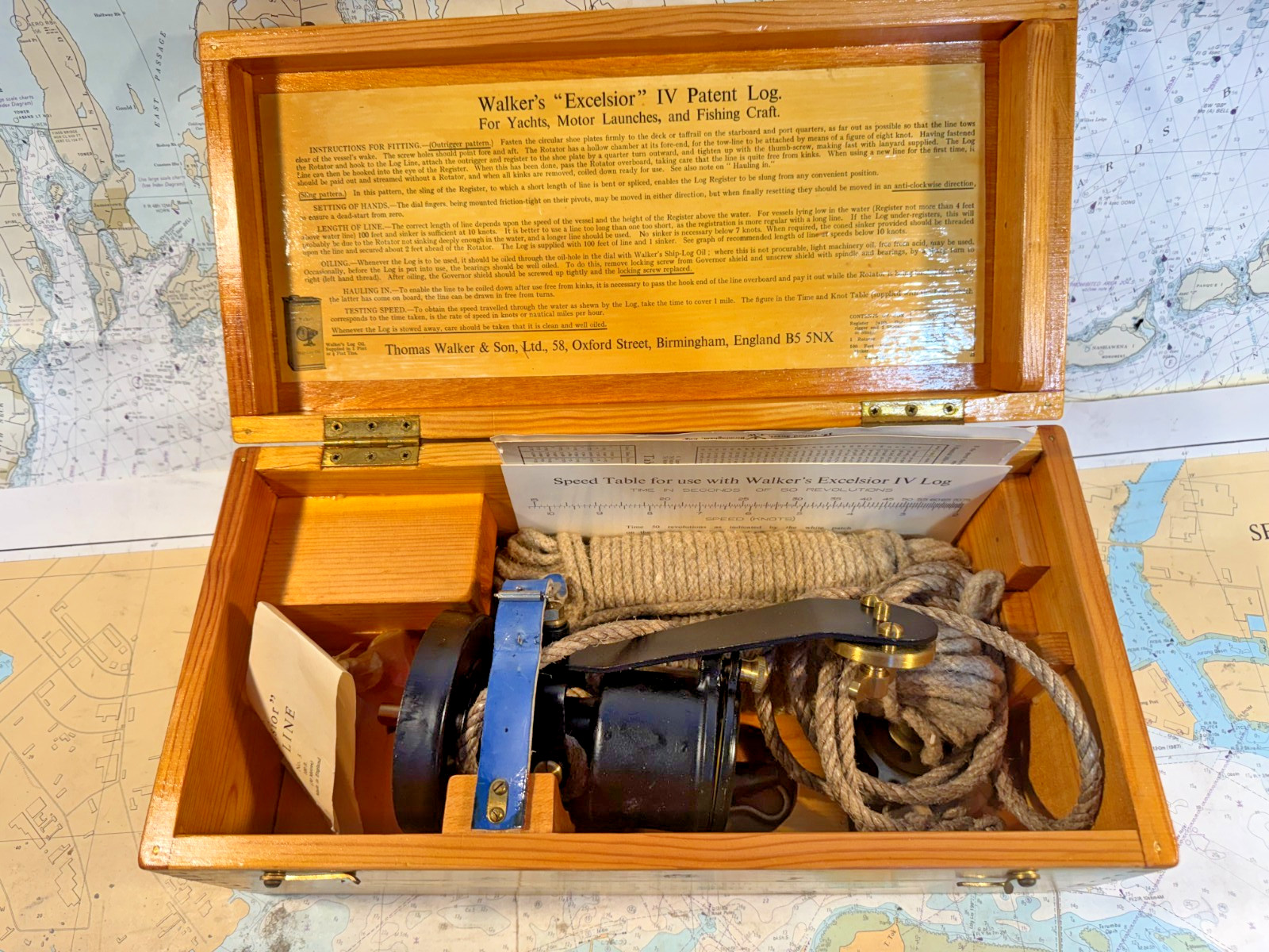 Walker's and Sons Excelsior IV Ship-Log Outrigger Pattern