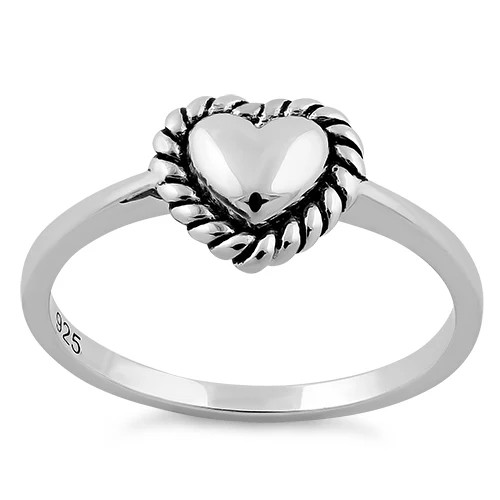 925 Sterling Silver Heart Ring
