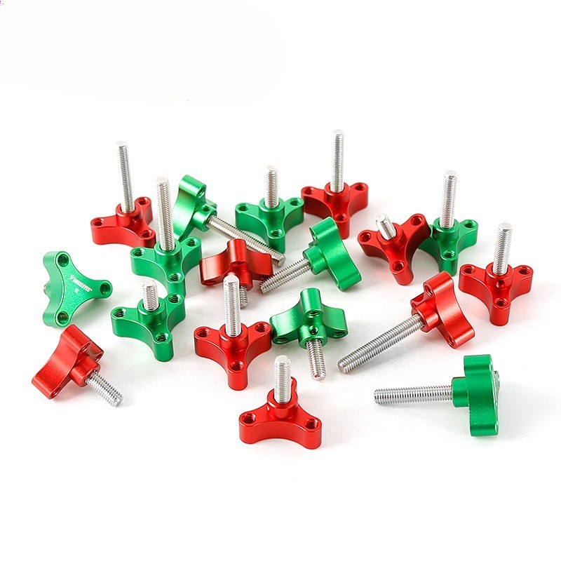 M8 Thread Flat Head Thumb Screw with 1/4" Extension Port Multiple Lengths