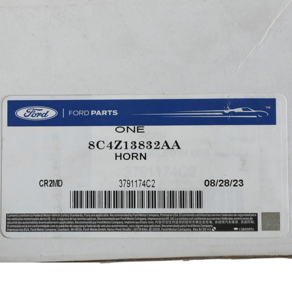Genuine Ford Horn Assembly 8C4Z-13832-AA