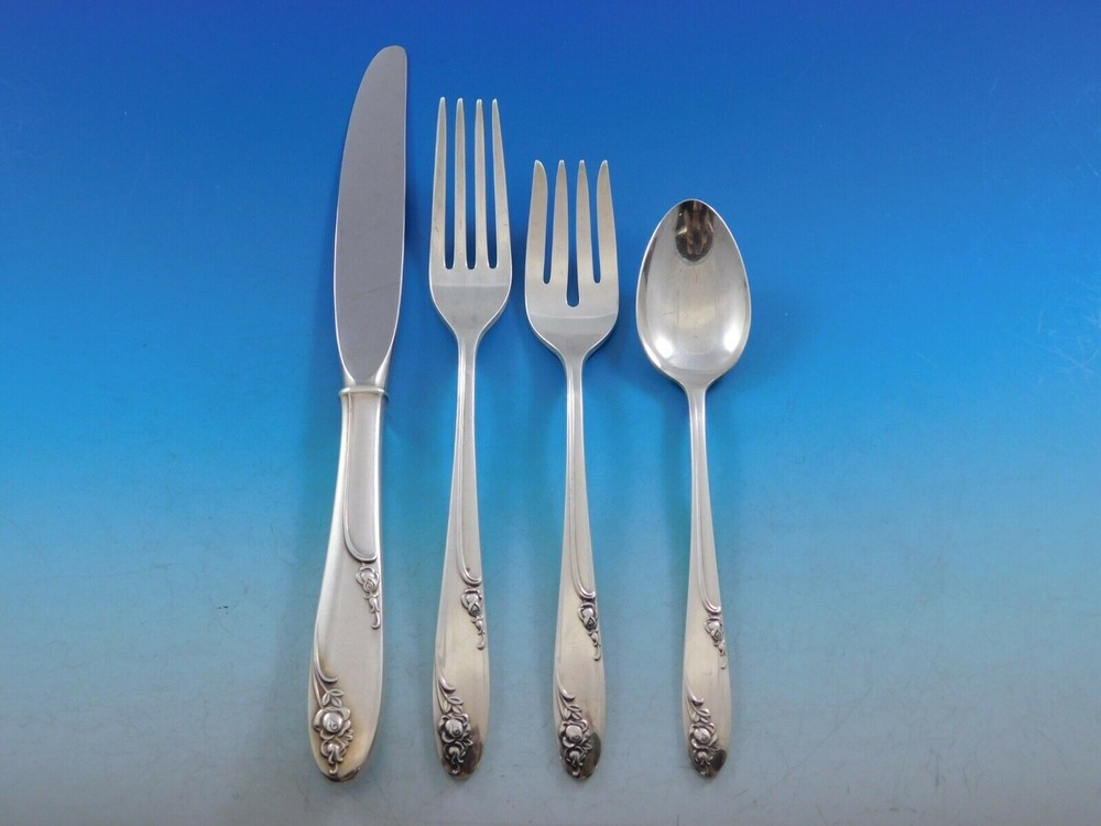 Rosecrest by Alvin Sterling Silver Regular Size Place Setting(s) 4pc