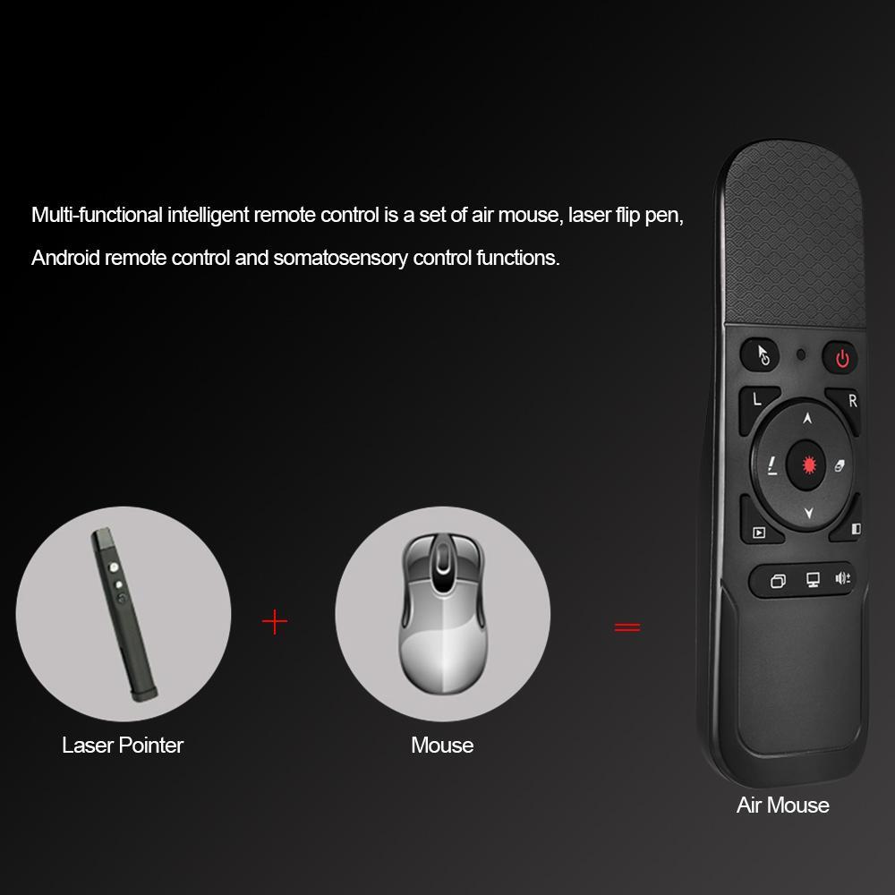 2.4G Wireless Air Mouse Presenter Remote w/ Laser Pointer & Gyroscope