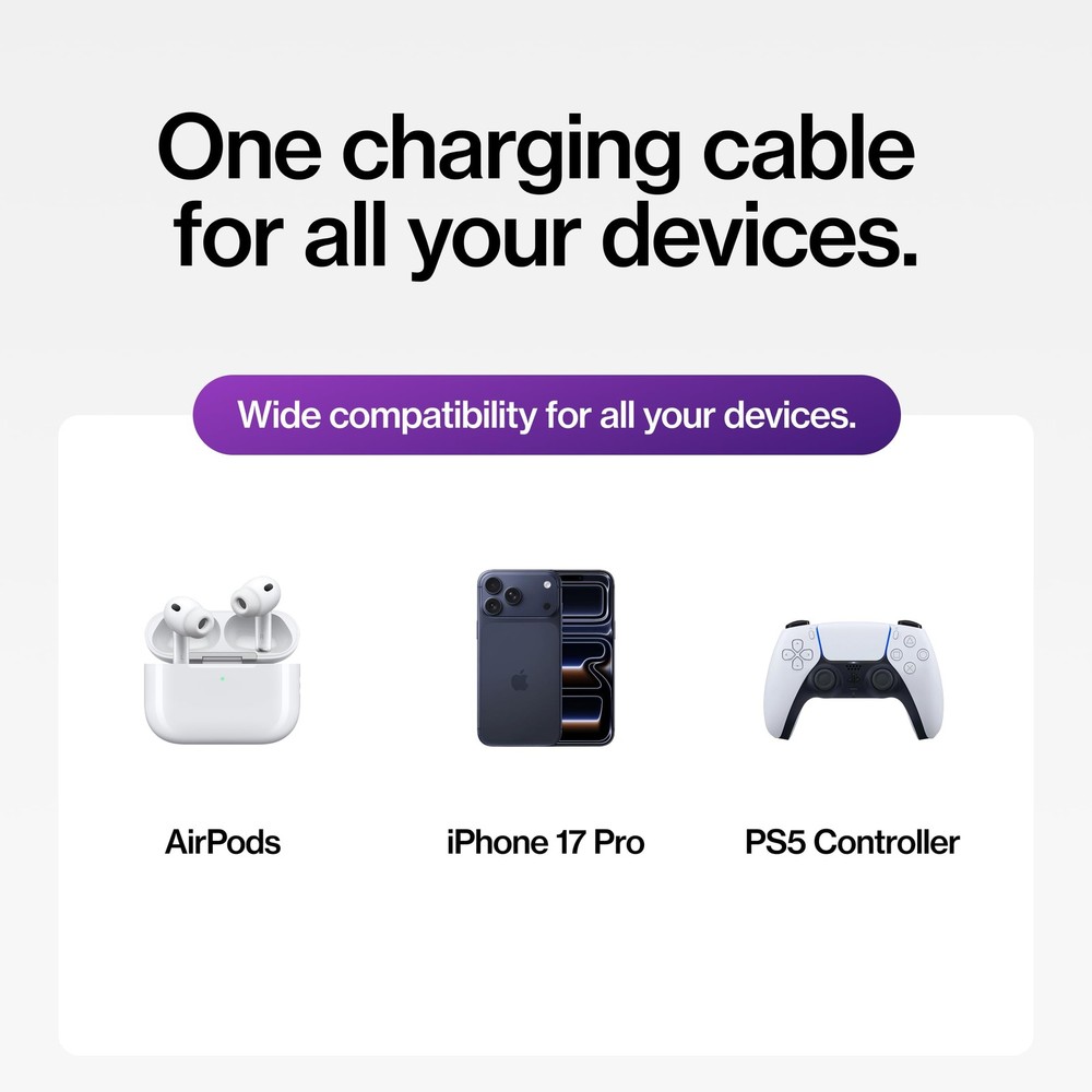 Statik MagStack Slim Pro - USB C to C Cable, Magnetic Anti Tangle 3.3Ft
