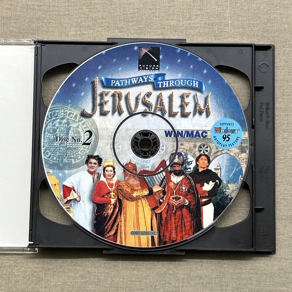 Pathways Through Jerusalem (PC 1995 CD-ROM 2-Disc) Softkey Win 95 Computer Game