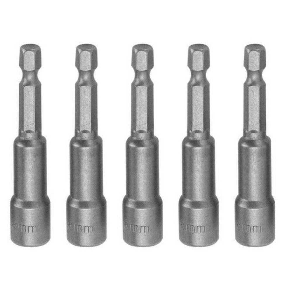 5Pcs Chrome Vanadium Steel Screwdriver Drill Bit Nut Setter Roofing Cladding