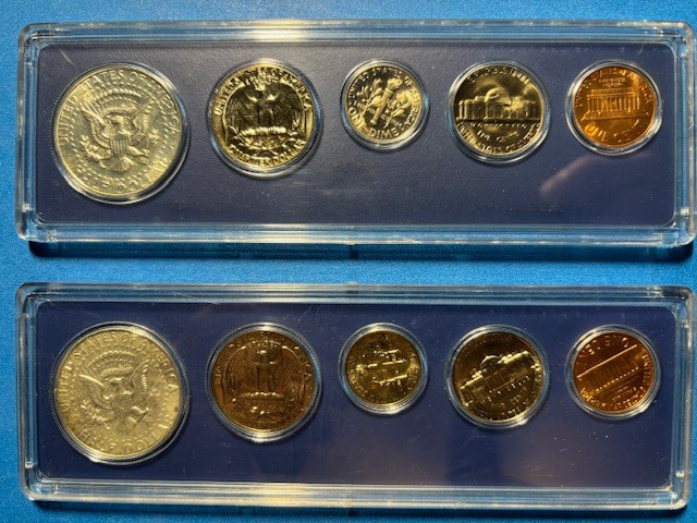 1966 & 1967 U.S. Special Mint Set (5 Coins Each) Uncirculated