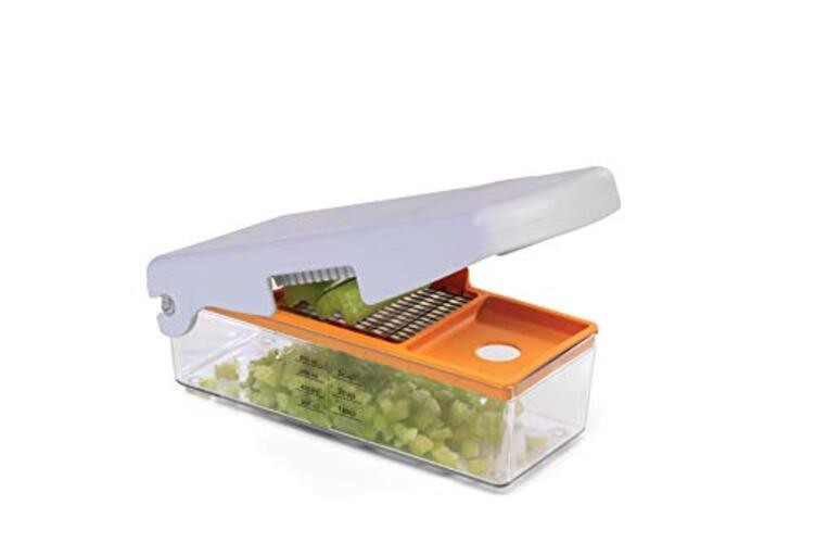 by Progressive Fruit and Vegetable Chopper,White
