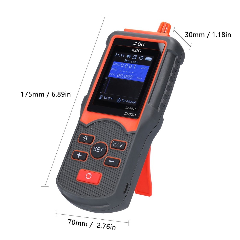 Geiger Counter and Electromagnetic Radiation Detector with Data Export Function