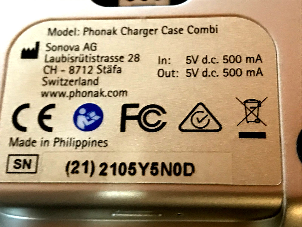 Phonak rechargeable hearing aides used