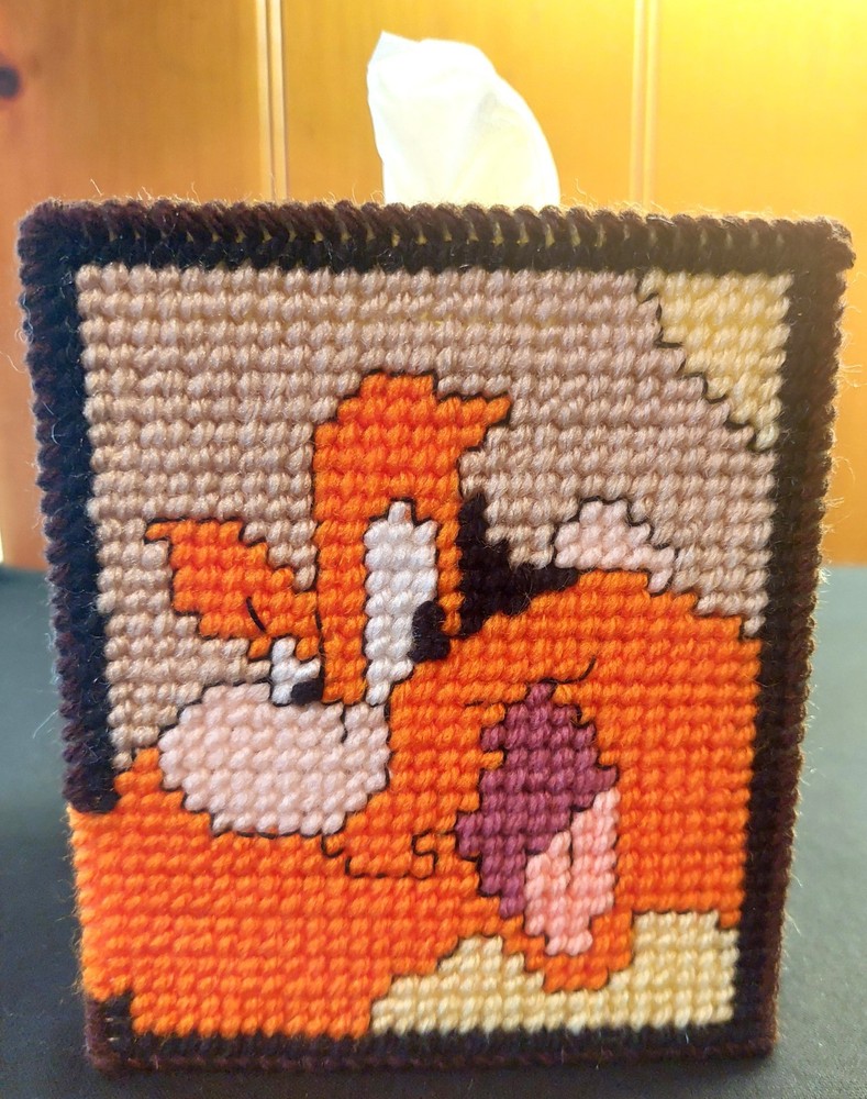 "Yosemite Sam" Tissue Box Cover (Plastic & Yarn) Finished