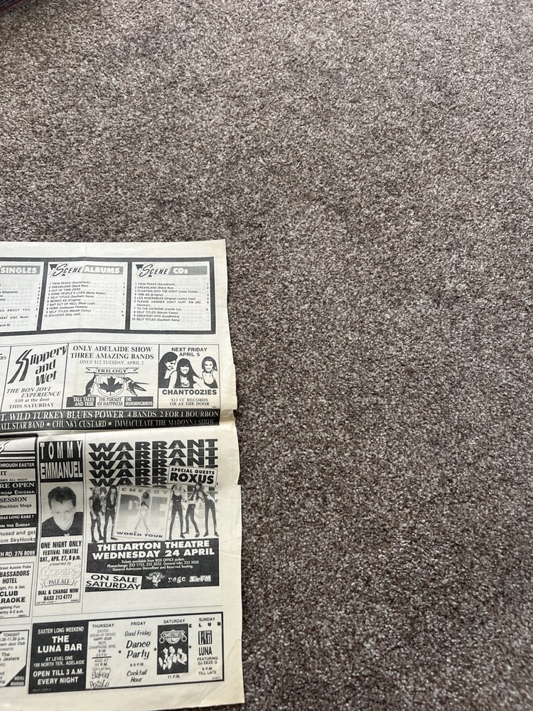 Warrant Australian Print Tour