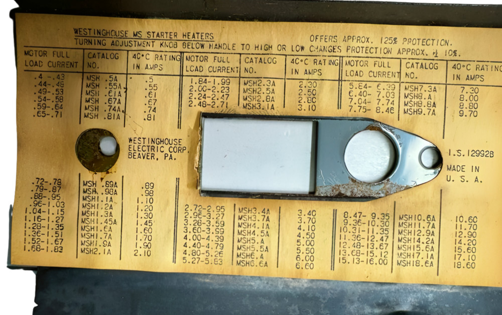 Westinghouse MSTS1SNIP Enclosed Double Unit MS Starter Toggle Switch NEMA 1