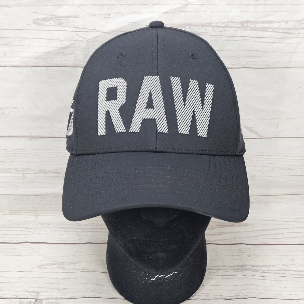 TaylorMade Authentic Raw MG4 Hi toe Black Golf Hat Adjustable Strapback