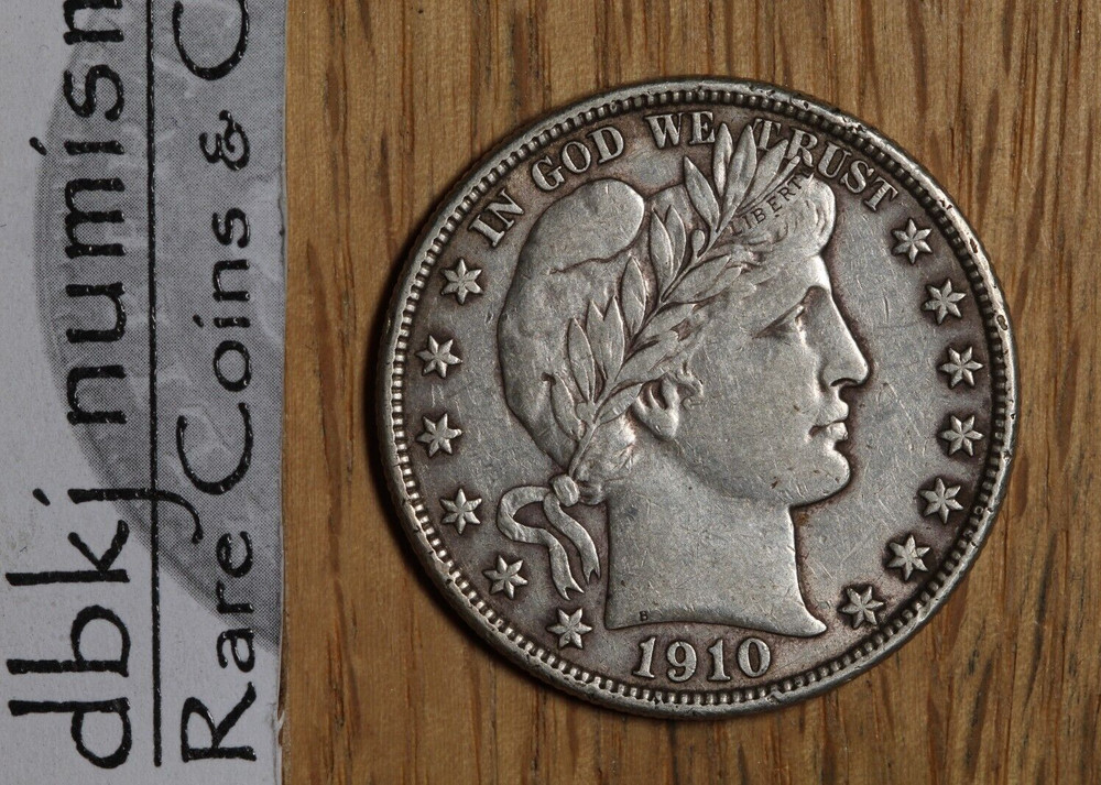 1910 S - Barber Half Dollar - XF - Extra Fine